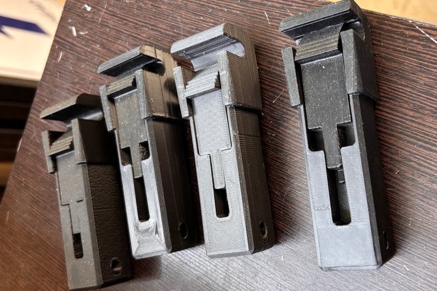 3D printed pontoon bimini top adapter clips