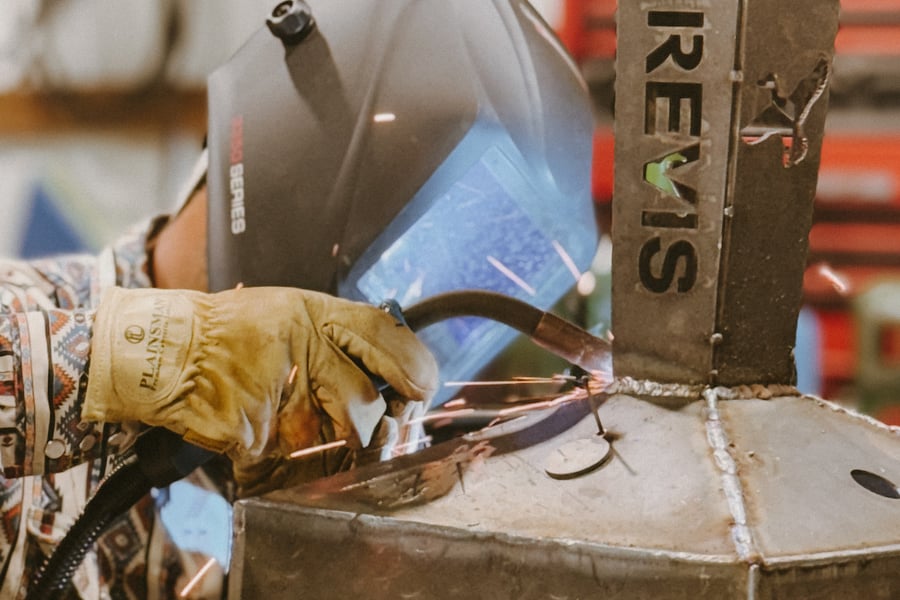 welding custom fire chimney