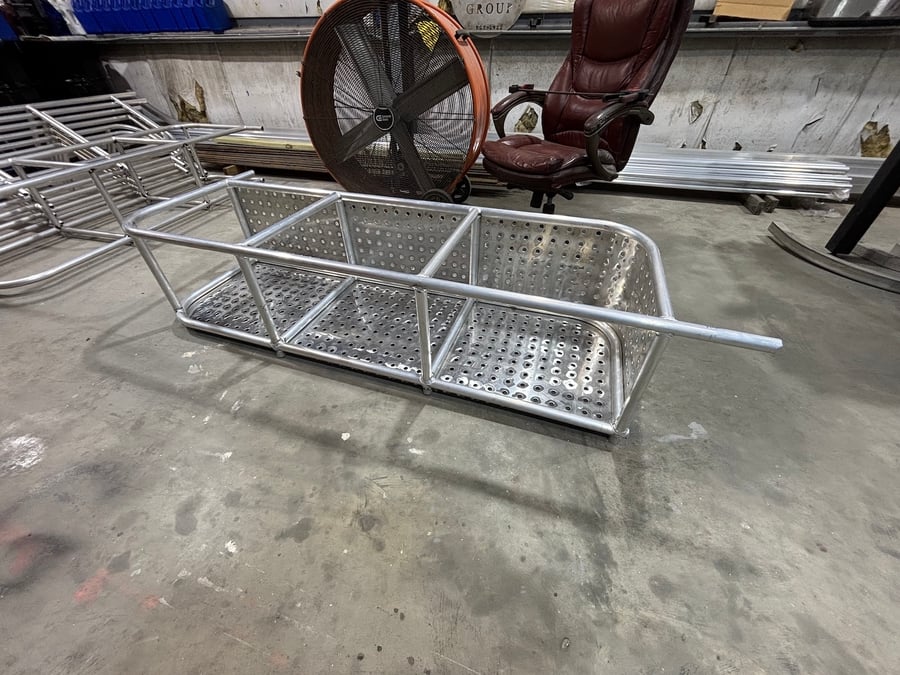 pontoon bench frame