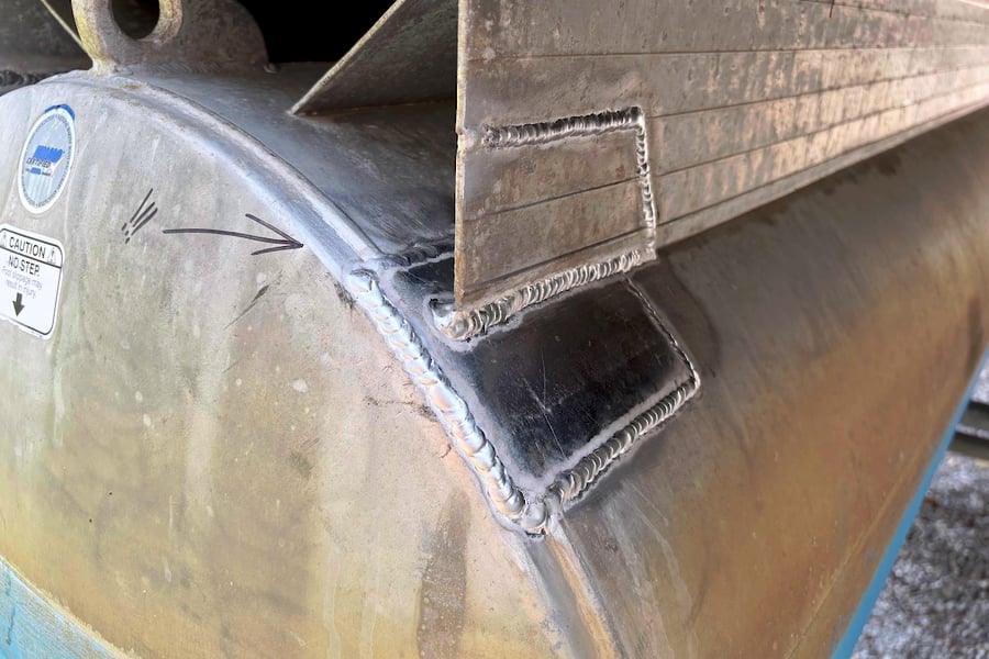 pontoon boat aluminum patch side back