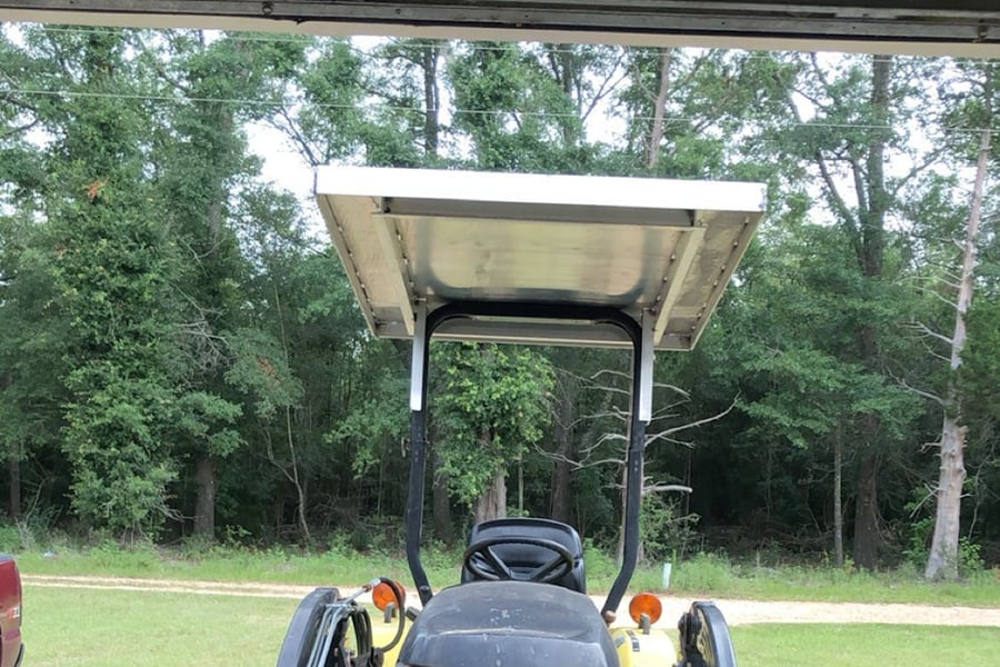 custom tractor sun shade top